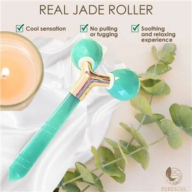 100 procent echte groene aventurijn jade roller voor gezichtsmassage