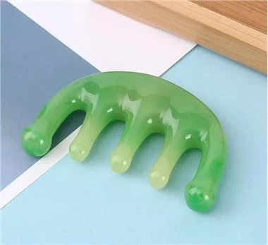 Haar kam Jade gezichtsmassager