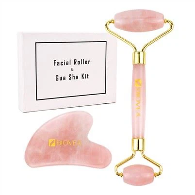 Echte Jade Roller en Gua Sha Set