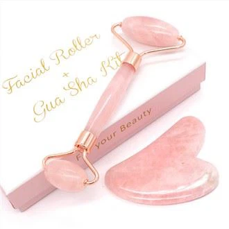 Pure Natural Rose Quartz Jade Face Roller
