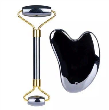 Terahertz gezichtsroller en Gua Sha-set