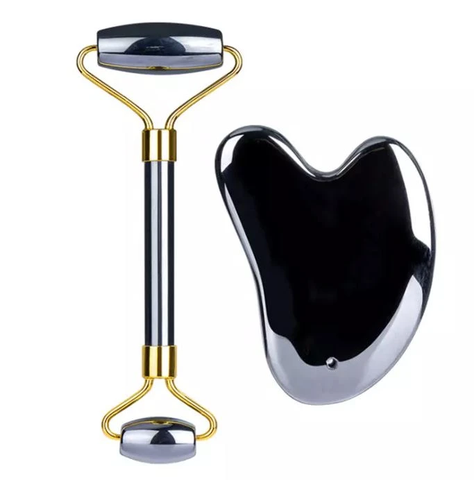 Terahertz gezichtsroller en Gua Sha-set