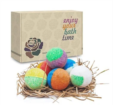 Biologische badbommen cadeau set