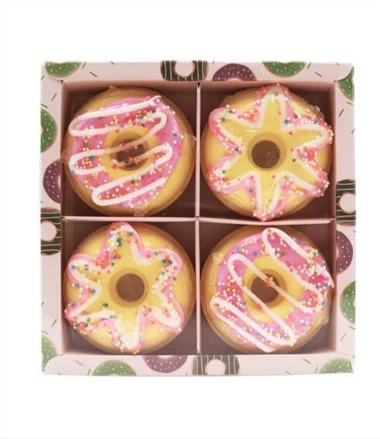 Natuurlijke bruisende en bubbel donut badbom
