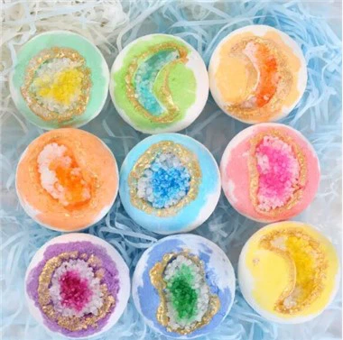 Biologische zeezout badbom sets