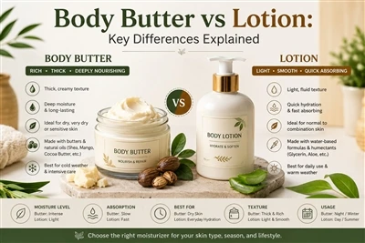 Verschil tussen bodyboter en lotion uitgelegd?