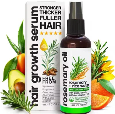 Haarverzorging rozemarijnolie en rijstwater haargroei spray serumolie